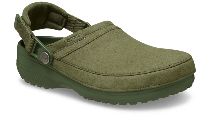 Crocs Classic Crafted Vegan Suede Clogs Army Green 211930-309