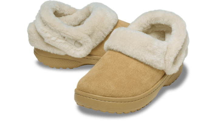 Crocs Classic Unfurgettable Vegan Suede Clogs 'Tan' 212106-265