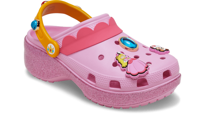 Nintendo's Super Mario x Crocs Classic Platform Clog 'Princess Peach' 212137-90H