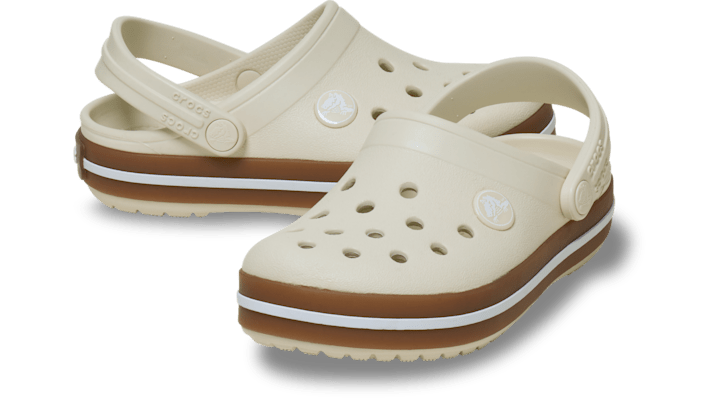 Crocs Kids Toddler Crocband Gum Clogs Summit White 212776-2MD