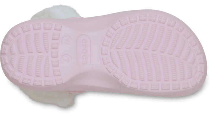 Crocs Women Classic Platform Fuzz Lined Clogs Pink Milk 212854-6ZW