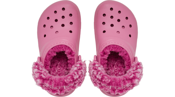 Crocs Toddler Classic Fleece Lined Clogs Kinder Quiet Rose 212857-1BE