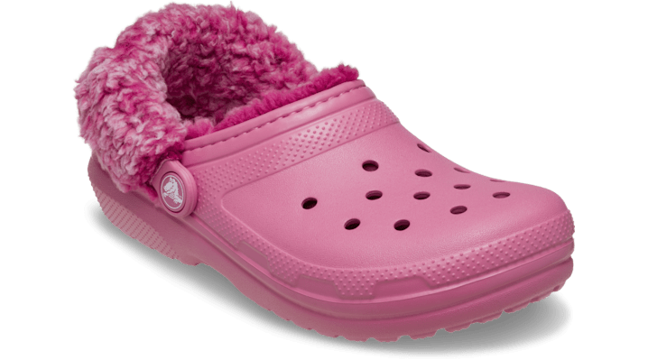 Crocs Toddler Classic Fleece Lined Clogs Kinder Quiet Rose 212857-1BE