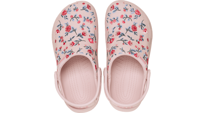 Crocs Classic Crafted Floral Clogs Cotton Candy 212878-685