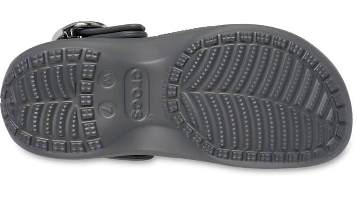 Crocs Women Classic Platform Dipped Buckle Clogs Carbon 213230-0YK