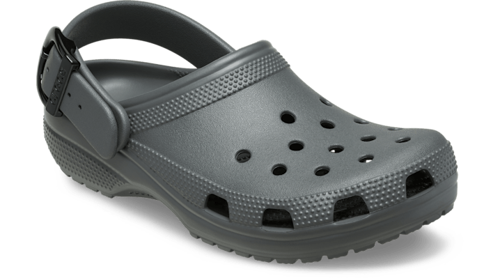 Crocs Classic Enamel Buckle Clogs Carbon 213347-0YK