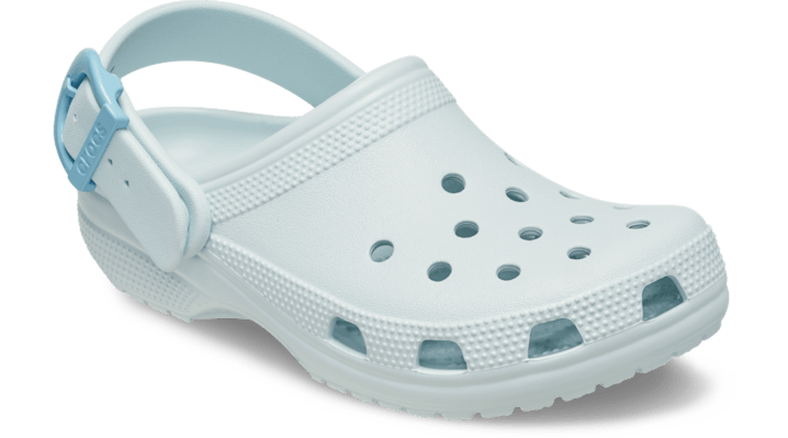 Crocs Classic Enamel Buckle Clogs Vapor Ice 213347-5EA