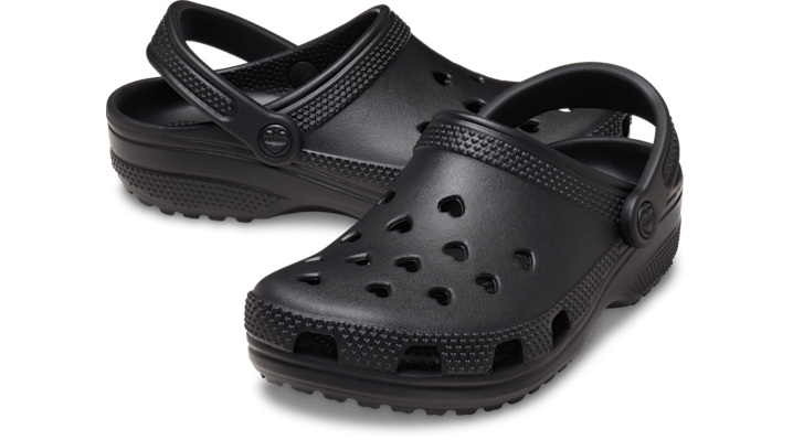 Crocs Classic Hearts Cut Out Clogs Black 213441-001