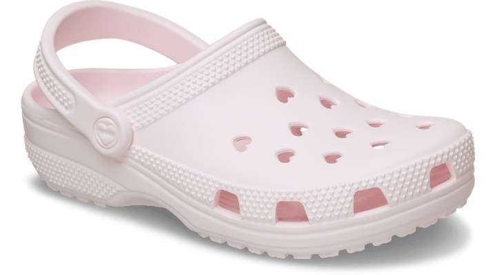 Crocs Classic Hearts Cut Out Clogs Bubble Ice 213441-7DF