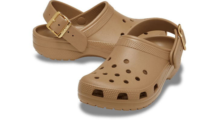 Crocs Classic Metallic Buckle Clogs Sepia 213543-2EY