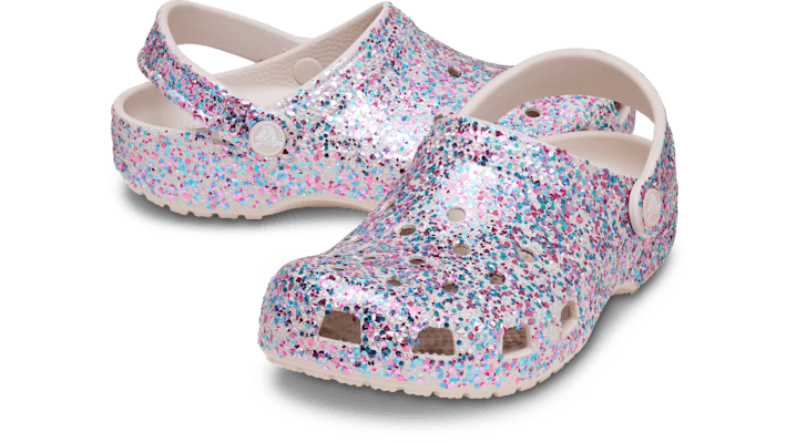 Crocs Classic Dazzle Glitter Clogs Kinder Cocoa Crème 213915-2PL