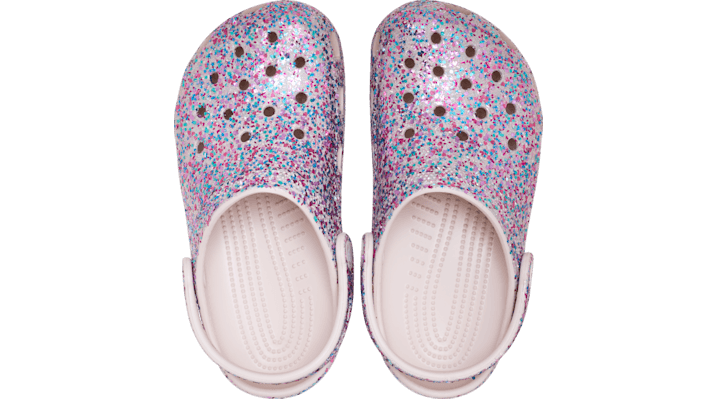 Crocs Classic Dazzle Glitter Clogs Kinder Cocoa Crème 213915-2PL
