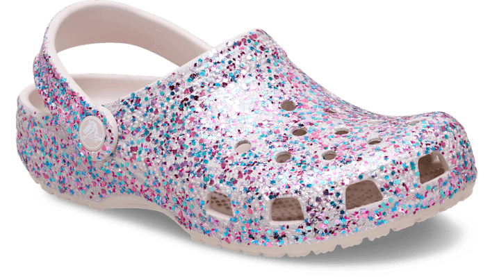 Crocs Classic Dazzle Glitter Clogs Kinder Cocoa Crème 213915-2PL