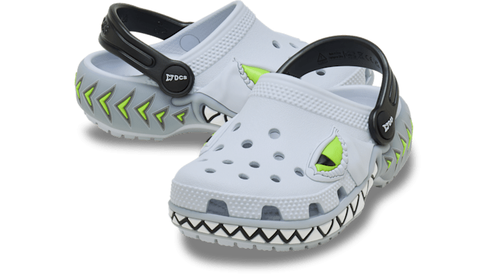 Crocs Toddlers Classic Creature Lights Clogs Kinder Steel 213959-1IS