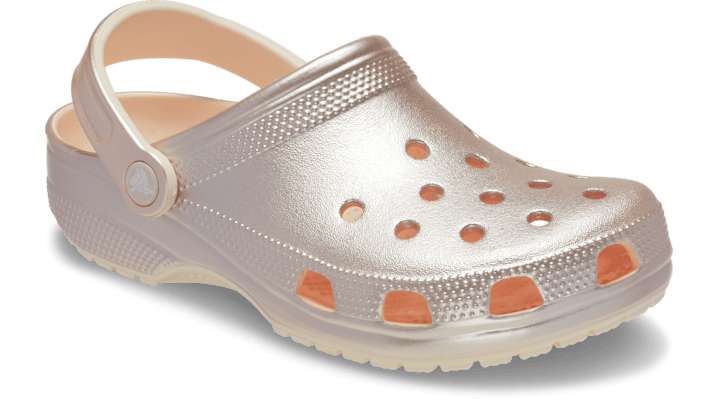 Crocs Classic Tinted Metallic Clogs Peach Ice 214010-86N