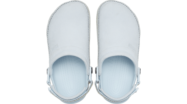 Crocs Crafted Vegan Suede Stitch Clogs Sky Ice 214048-5EW