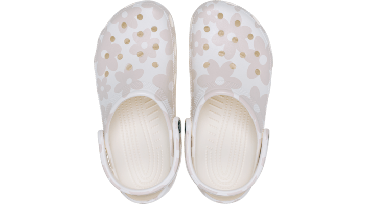Crocs Classic Pop Petals Clogs Chalk 214090-0PZ