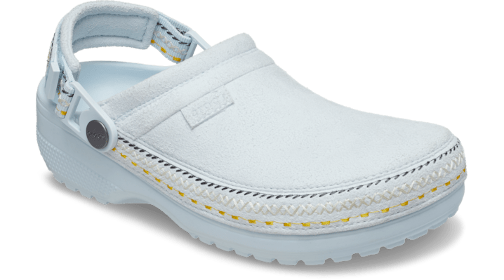 Crocs Crafted Vegan Suede Stitch Clogs Sky Ice 214048-5EW