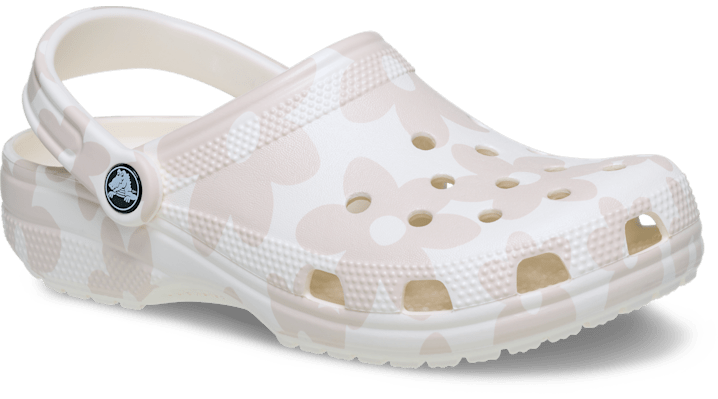 Crocs Classic Pop Petals Clogs Chalk 214090-0PZ