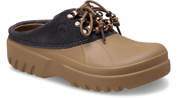 Crocs Axle Suede Mule Clogs Sepia 214137-2MV
