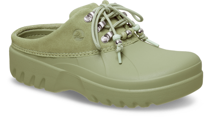 Crocs Axle Suede Mule Clogs 'Tac Green' 214137-3DD