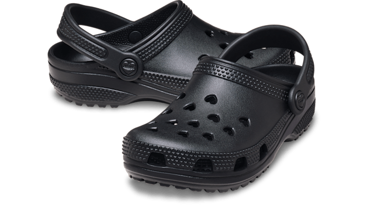 Crocs Classic Hearts Cut Out Clogs Kinder Black 214206-001