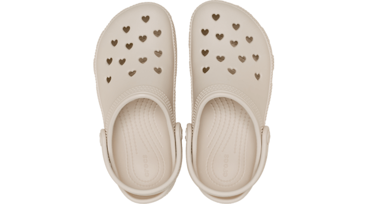 Crocs Classic Hearts Cut Out Clogs Kinder Frappé 214206-2MC