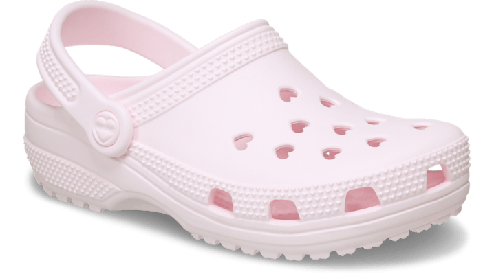 Crocs Classic Hearts Cut Out Clogs Kinder Bubble Ice 214206-7DF