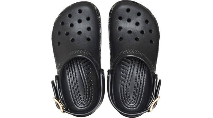Crocs Classic Metallic Buckle Clogs Kinder Black 214228-001