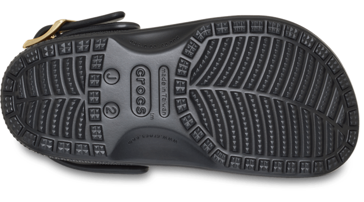 Crocs Classic Metallic Buckle Clogs Kinder Black 214228-001