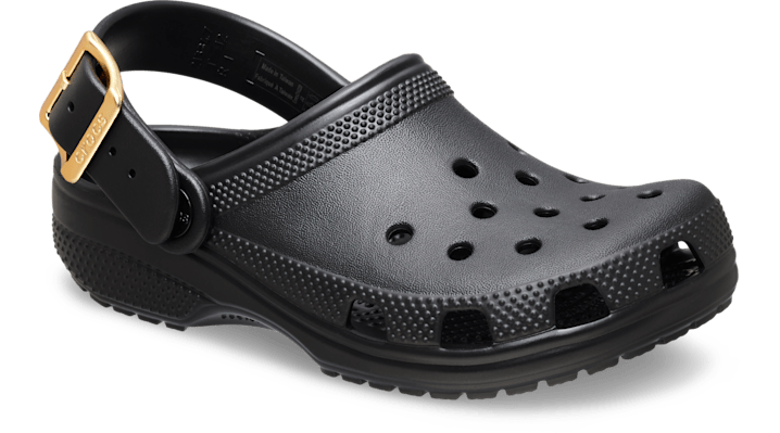 Crocs Classic Metallic Buckle Clogs Kinder Black 214228-001