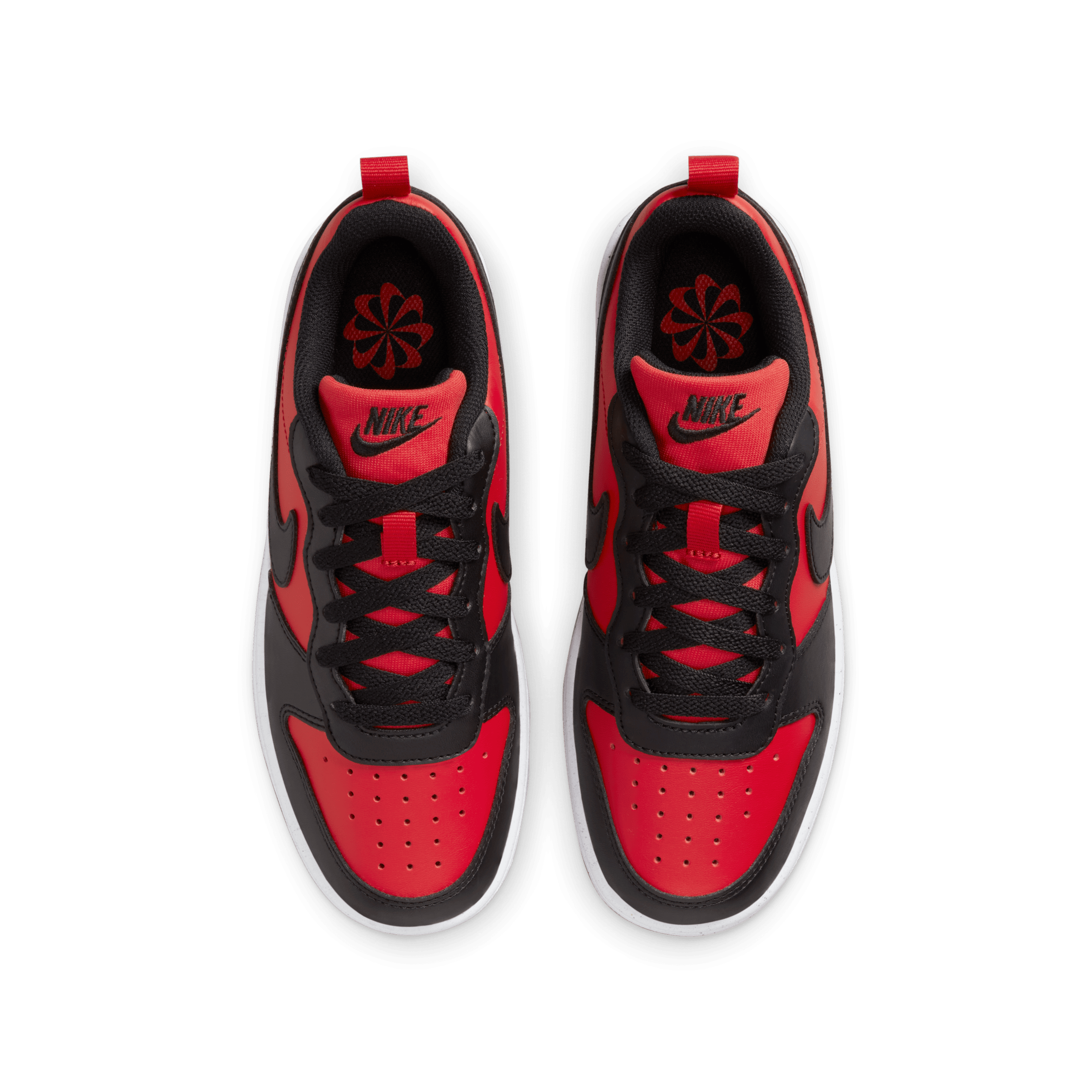 Nike Court Borough Low Recraft GS 'Black University Red' DV5456-600