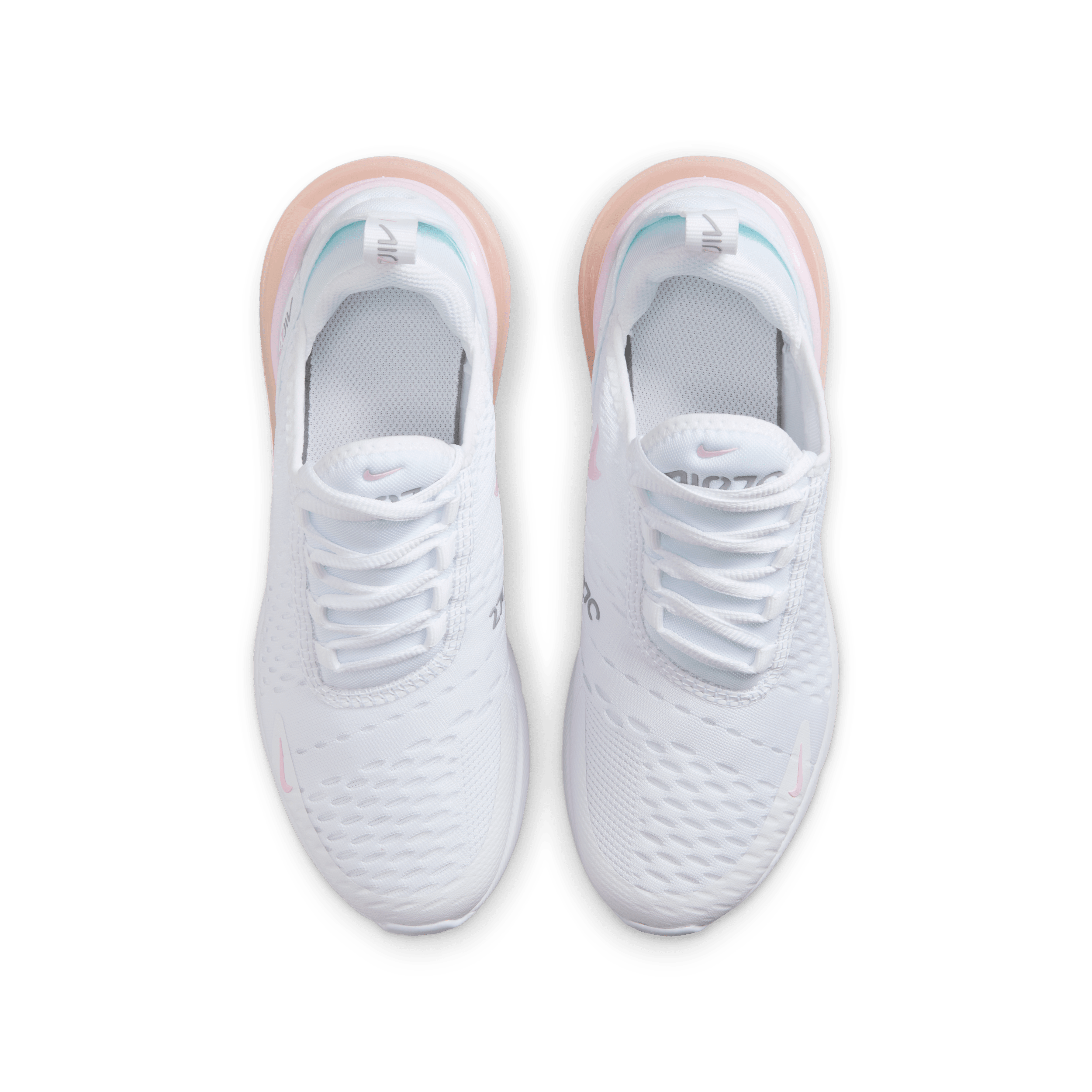 Nike Air Max 270 White Light Smoke Grey Pink Foam (GS) 943345-122