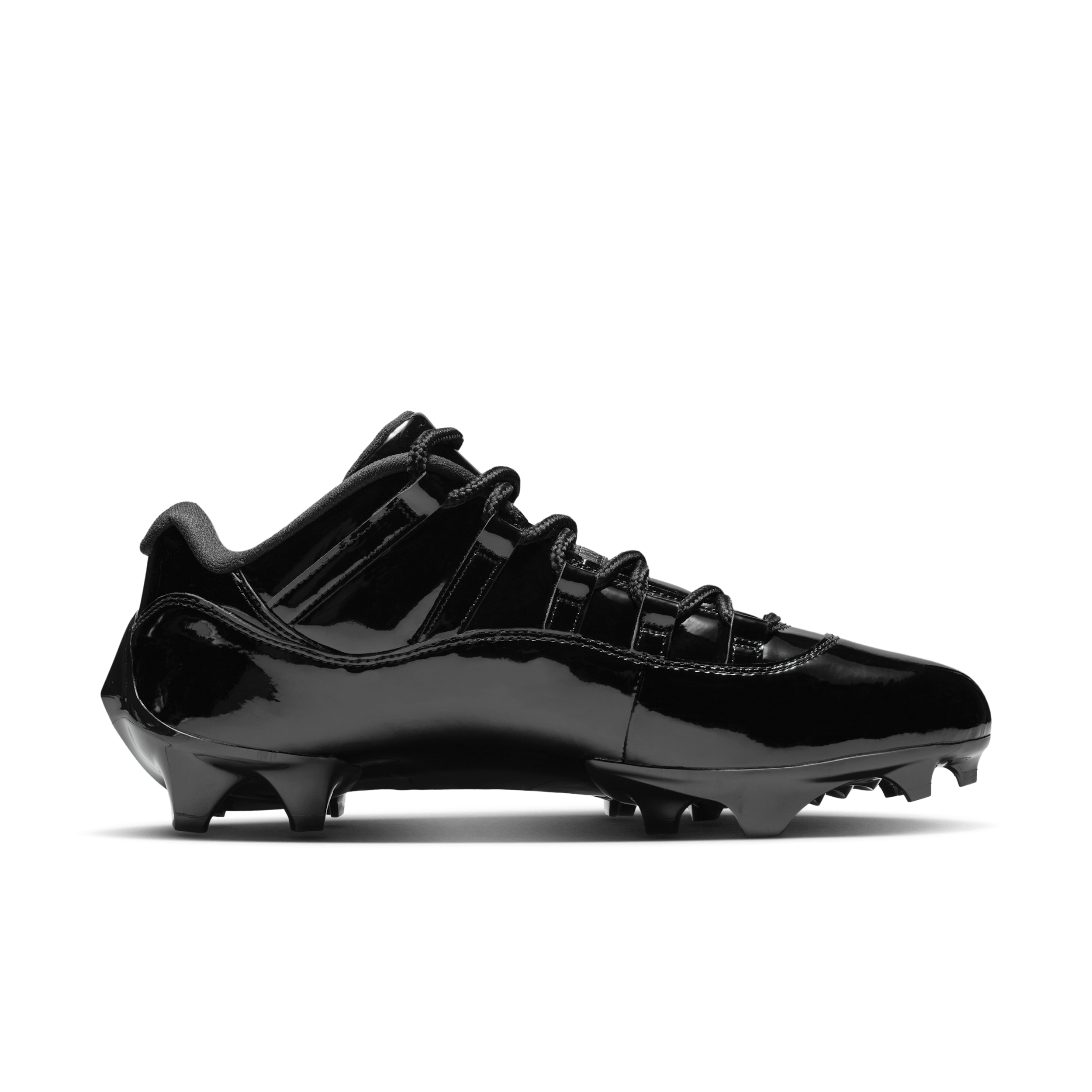 Air Jordan 11 Low TD Football 'Black Patent' IQ8113-001