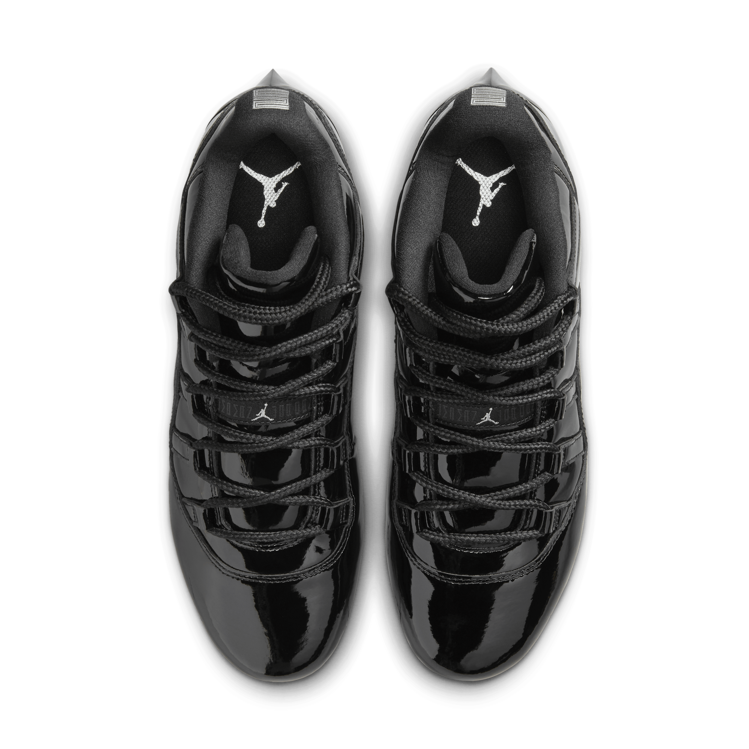 Air Jordan 11 Low TD Football 'Black Patent' IQ8113-001