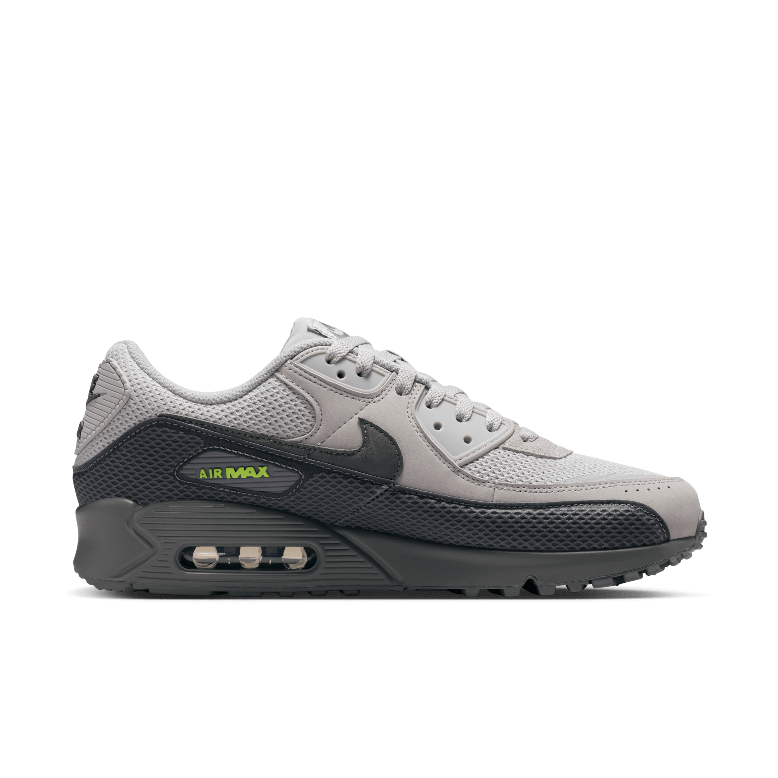 Nike Air Max 90 Premium 'Volt & Iron Grey' - Mesh Mudguard Pack IM5759-004