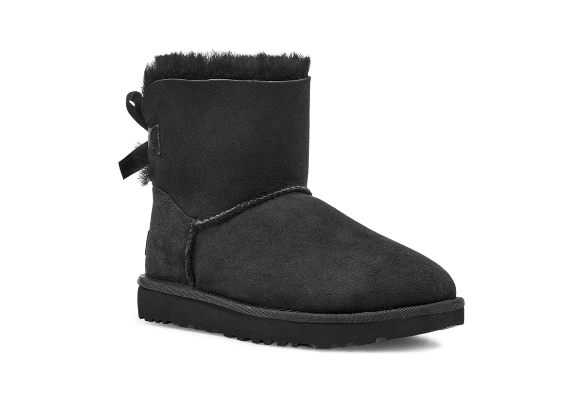 UGG Mini Bailey Bow II Boot Women Black 1016501-BLK