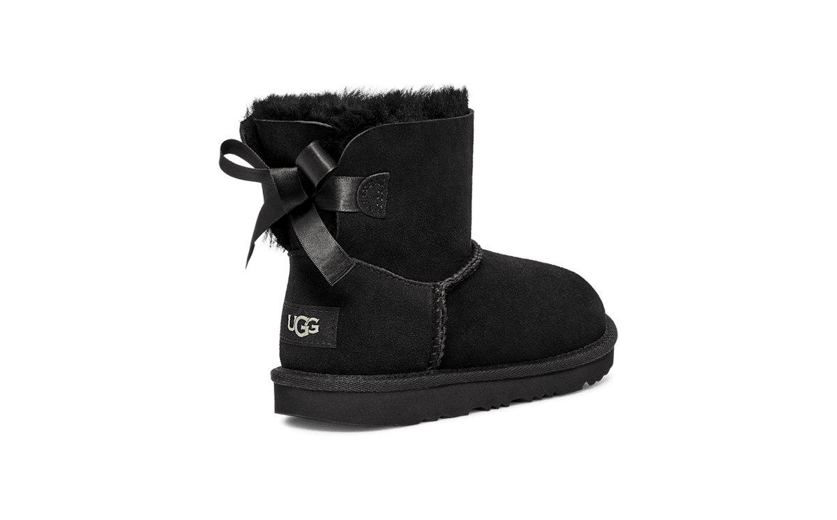 UGG® Mini Bailey Bow II Boot Kids Black 1017397K-BLK