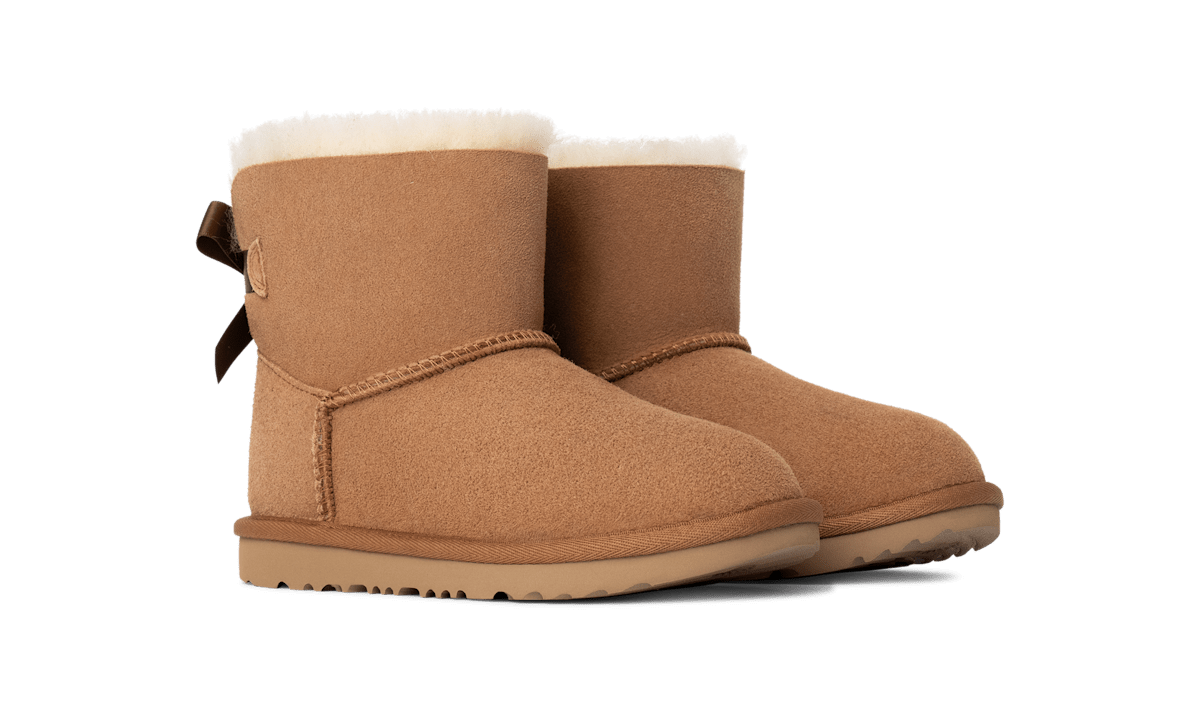 UGG Mini Bailey Bow II Boot Kids Brown 1017397K-CHE
