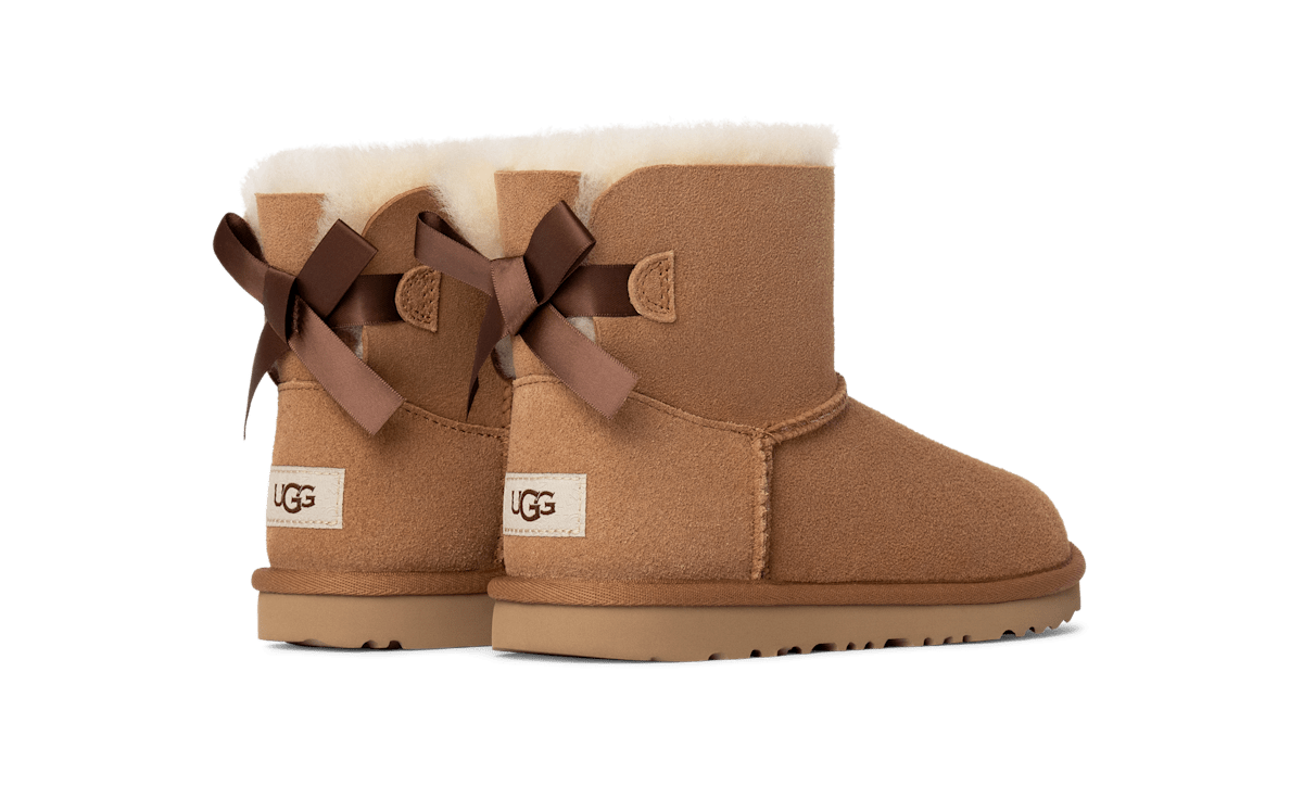 UGG Mini Bailey Bow II Boot Kids Brown 1017397K-CHE