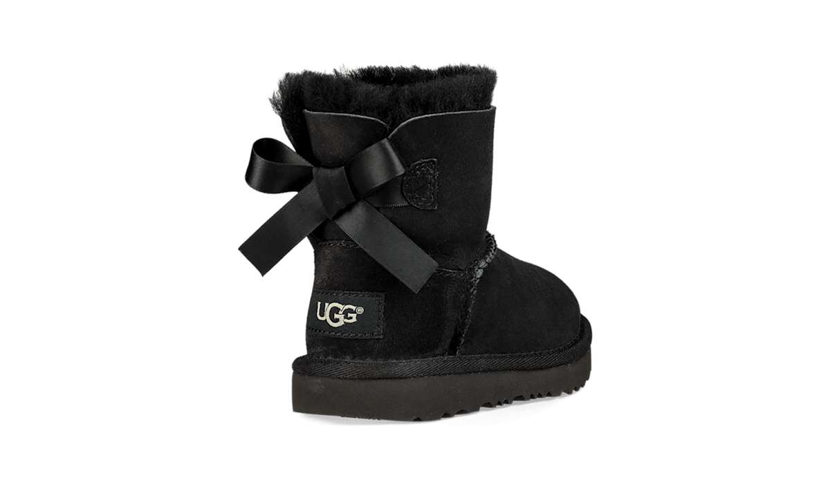 UGG Mini Bailey Bow II Boot Kids Black 1017397T-BLK