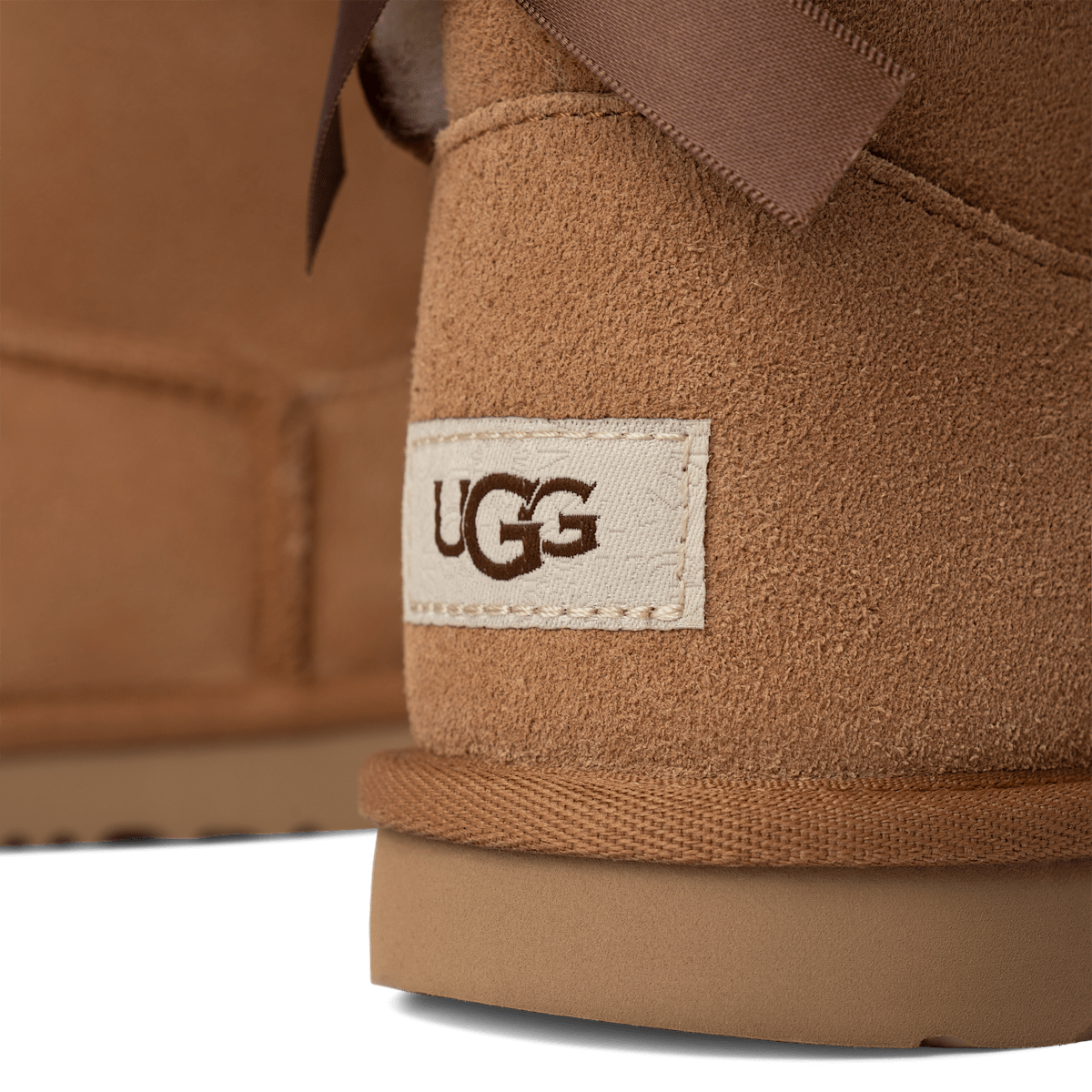 UGG Mini Bailey Bow II Boot Kids Brown 1017397K-CHE