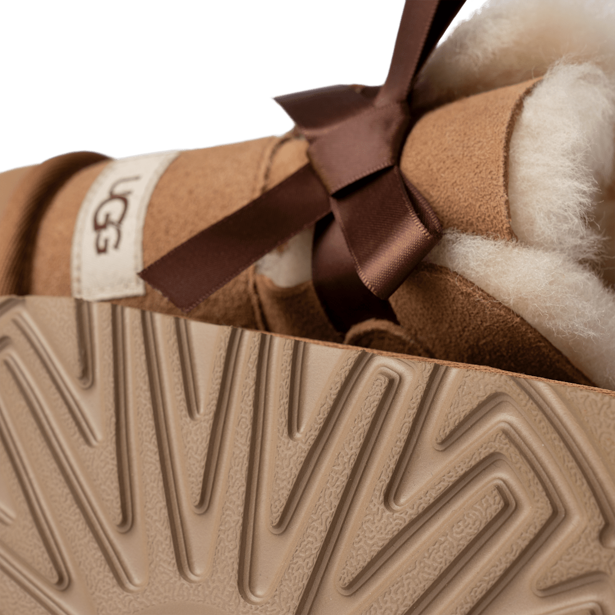 UGG Mini Bailey Bow II Boot Kids Brown 1017397K-CHE