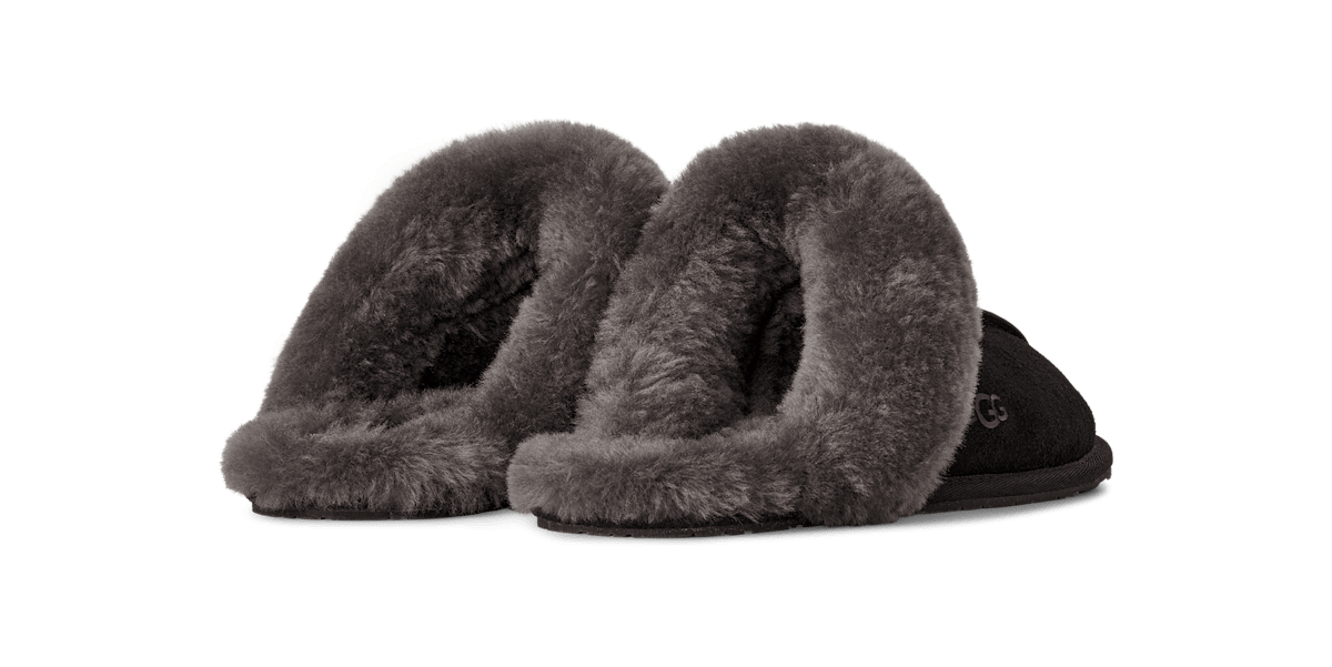 UGG Scuffette II Slipper Women Black/Grey 1106872-BCGR