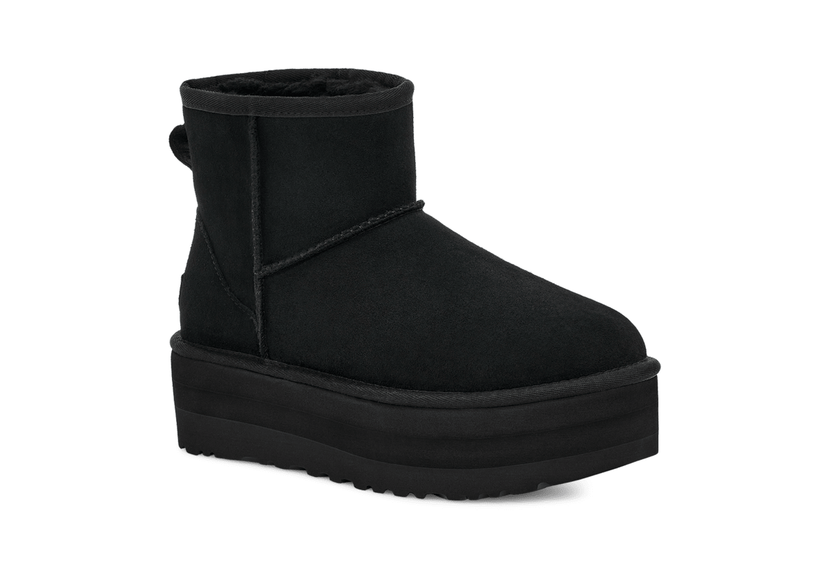 Damen Schneestiefel Schwarz UGG W CLASSIC MINI PLATFORM 1134991-BLK