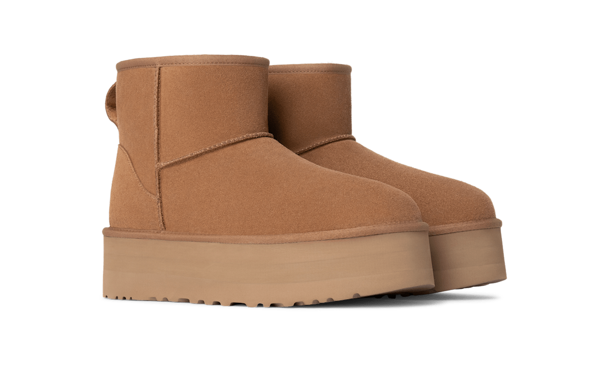 Damen Schneestiefel Braun UGG W CLASSIC MINI PLATFORM 1134991-CHE