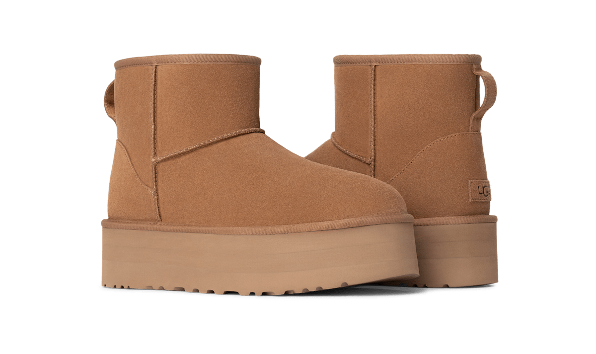 Damen Schneestiefel Braun UGG W CLASSIC MINI PLATFORM 1134991-CHE
