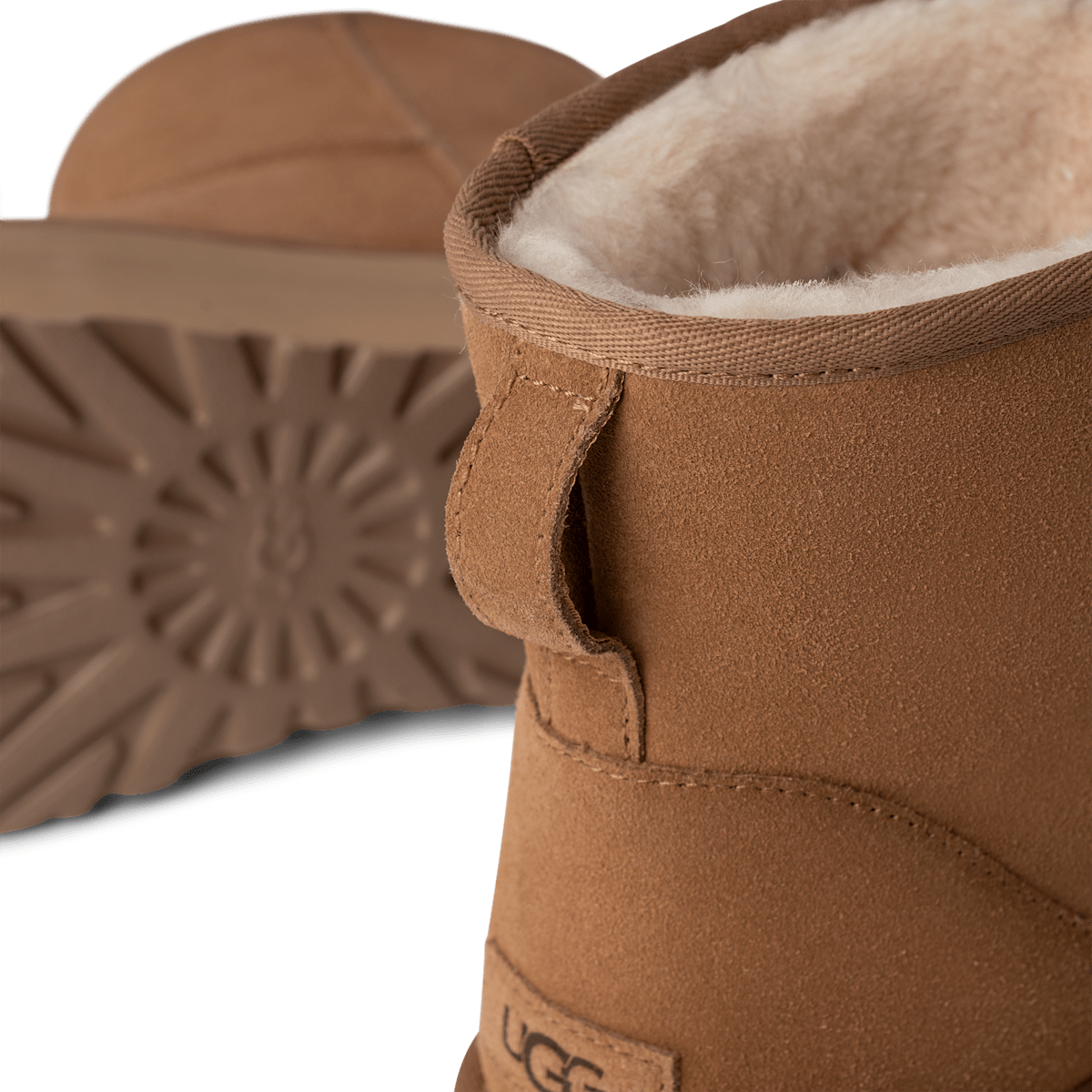 Damen Schneestiefel Braun UGG W CLASSIC MINI PLATFORM 1134991-CHE