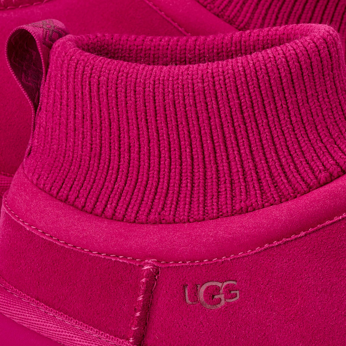 UGG® Classic Ultra Mini Stretch Cuff Boot Kids Dark Peony 1157702K-DNY