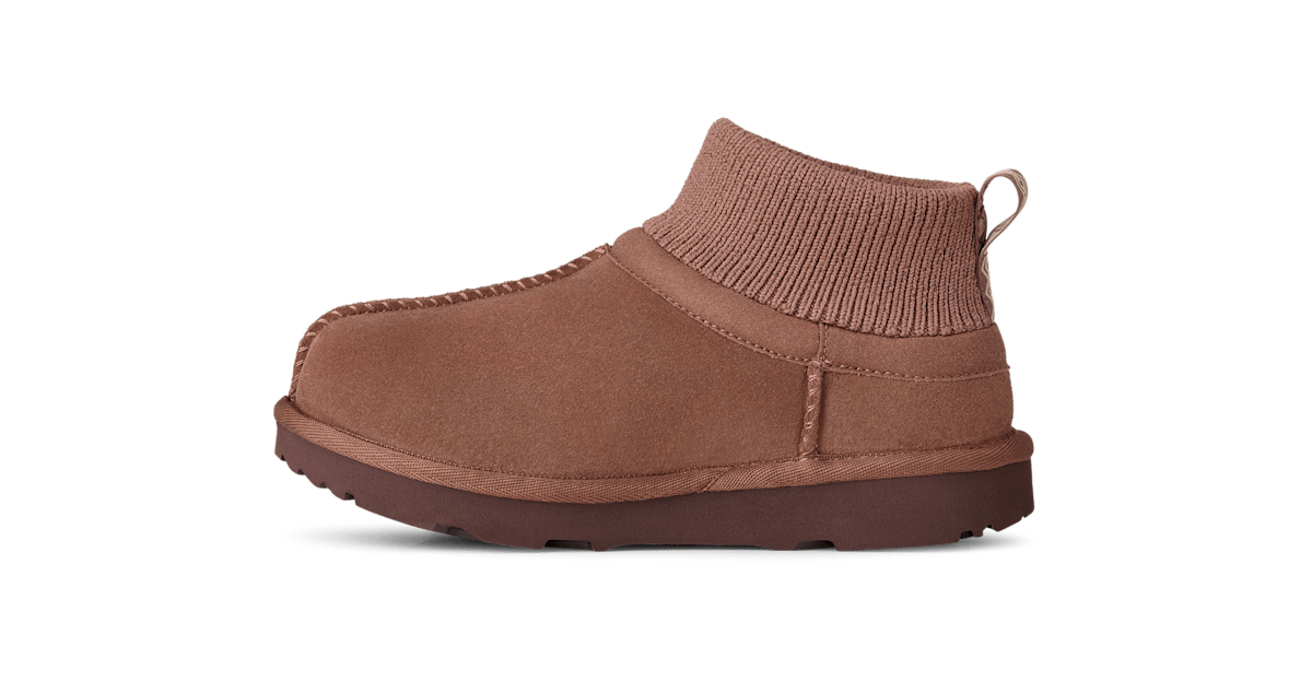 UGG® Classic Ultra Mini Stretch Cuff Boot Kids Rocky Oak 1157702K-RYK